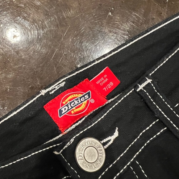 Dickies Black Pants with White Stitching - Picture 3 of 3